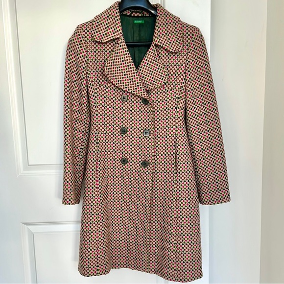 Multi-Color Knee Length Coat by United Colors of Bentton - Picture 1 of 5